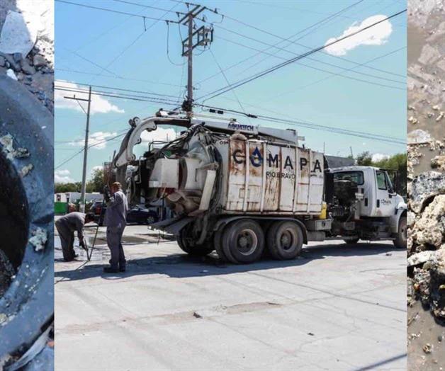 Usan vecinos red de drenaje como basurero Usan vecinos red de drenaje como basurero