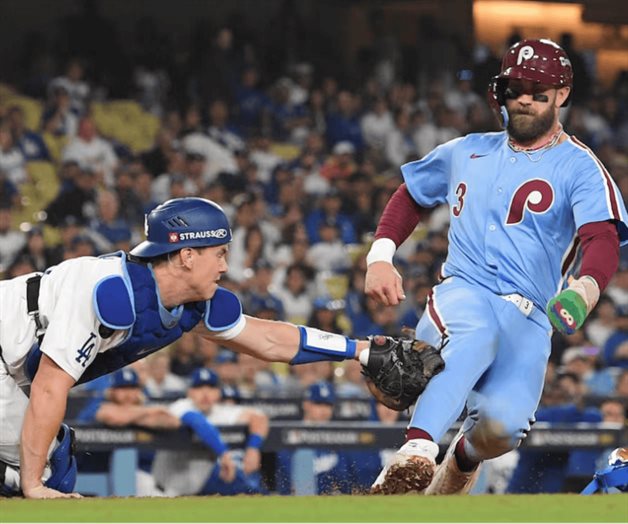 Phillies vencen a Dodgers y obligan cuarto partido en Playoffs Phillies vencen a Dodgers y obligan cuarto partido en Playoffs