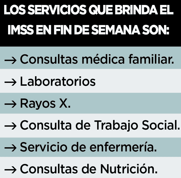 Atiende IMSS a m&aacute;s de 243 mil en fin de semana