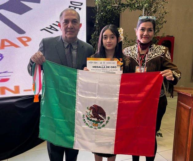 Estudiante de Tamaulipas gana medalla de oro en Feria Internacional de Ciencias