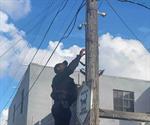 Guardia Estatal retira cámaras de videovigilancia colocadas en postes en Matamoros