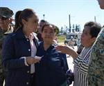 Recorre Sheinbaum estados afectados por las lluvias