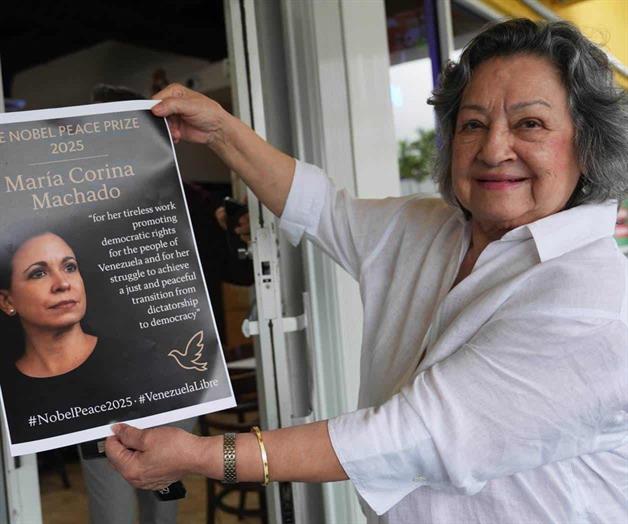Venezolanos en EU así reciben la noticia del Nobel de la Paz Venezolanos en EU así reciben la noticia del Nobel de la Paz