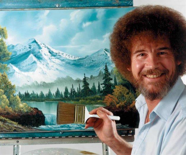 Subastarán pinturas de Bob Ross Subastarán pinturas de Bob Ross