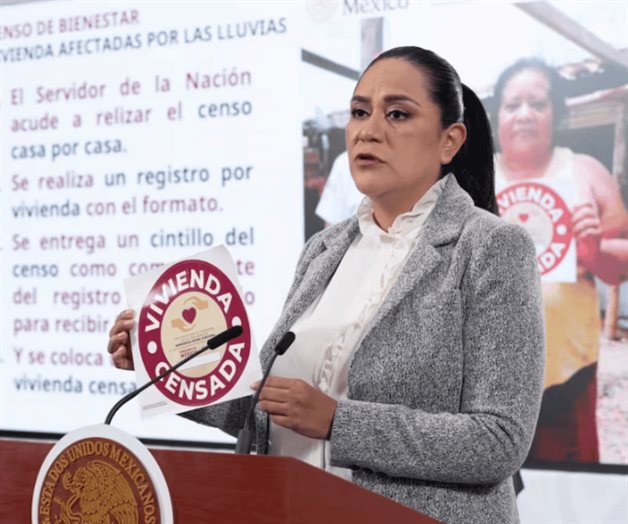 Bienestar inicia censo casa por casa en estados afectados por lluvias