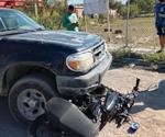 Arrollan a motociclista
