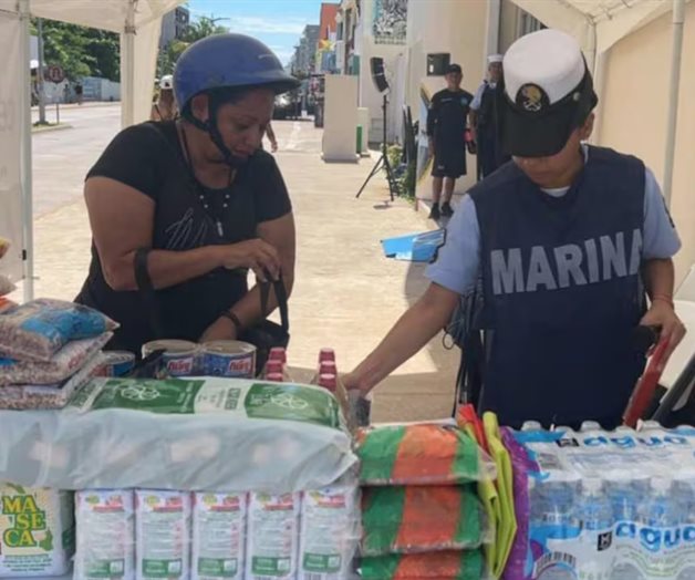 Semar instala centro de acopio para afectados por lluvias