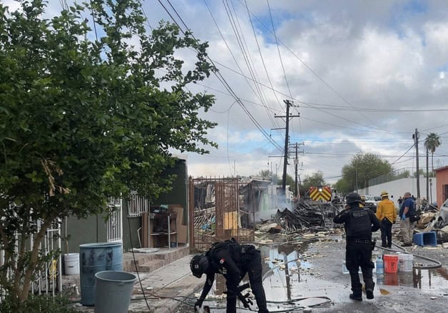 Explosión en casa de Nuevo Laredo deja tres lesionados