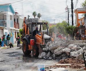 Activan protocolo interinstitucional  tras siniestro en colonia Infonavit