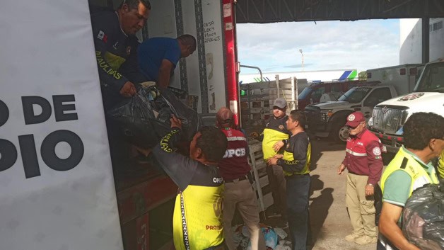 Arriban a Altamira 50 toneladas de ayuda enviada desde Nuevo Laredo