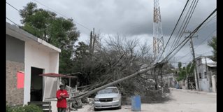 Peligro por caída de postes