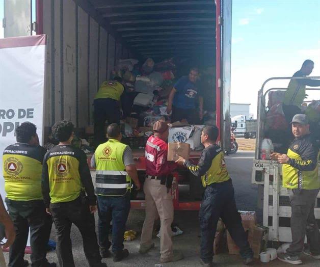 Arriban a Altamira 50 toneladas de ayuda enviada desde Nuevo Laredo Arriban a Altamira 50 toneladas de ayuda enviada desde Nuevo Laredo