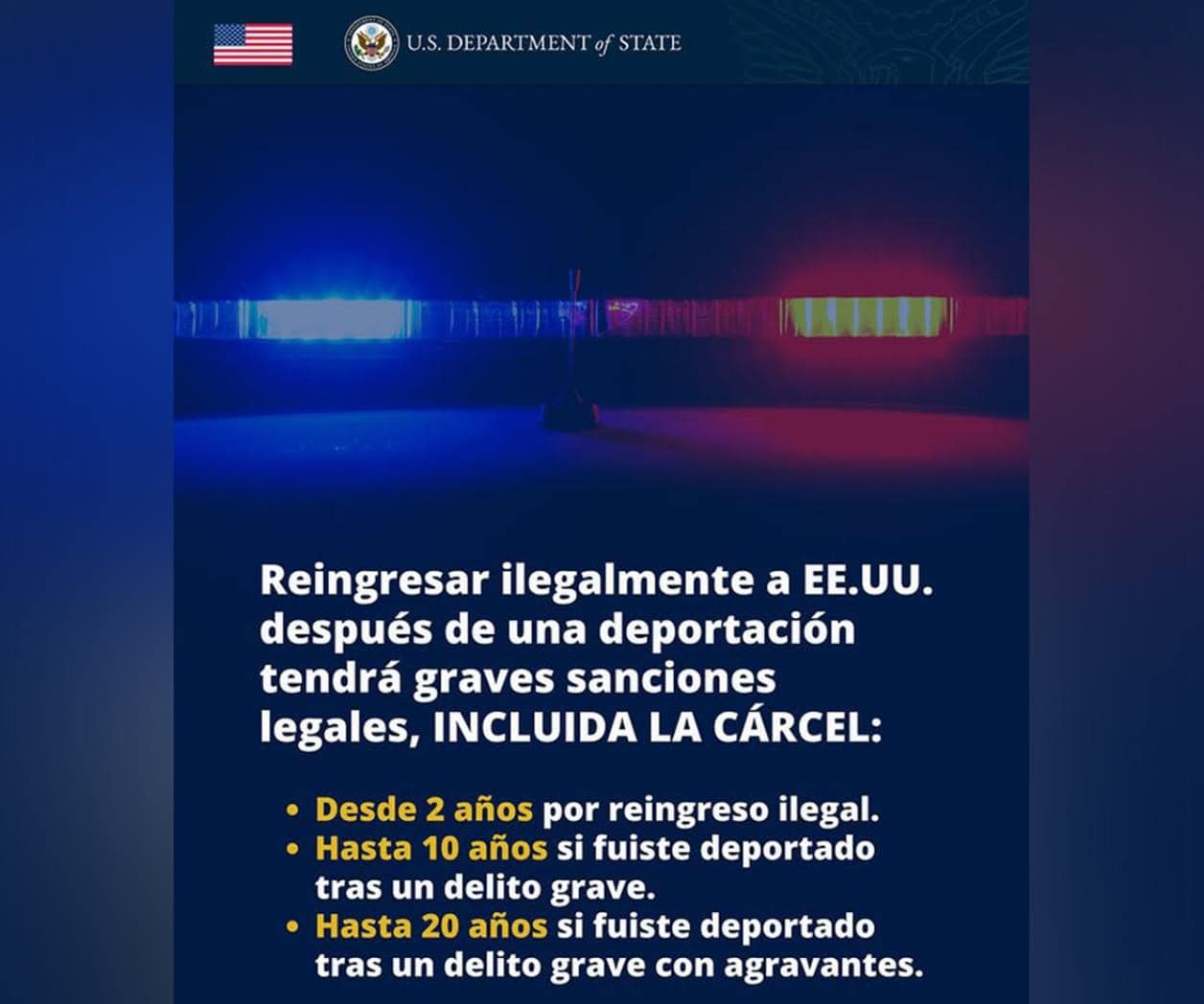 ‘Ni lo intentes, fracasarás’, insiste EU a los migrantes