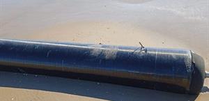 Basura de cohete de SpaceX llega de nuevo a playa Bagdad