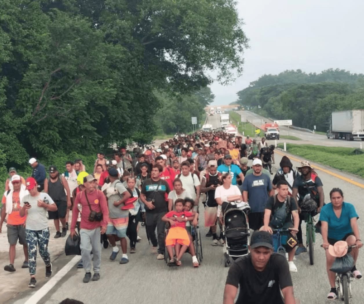 Reportan detención de líder de la caravana migrante en Chiapas