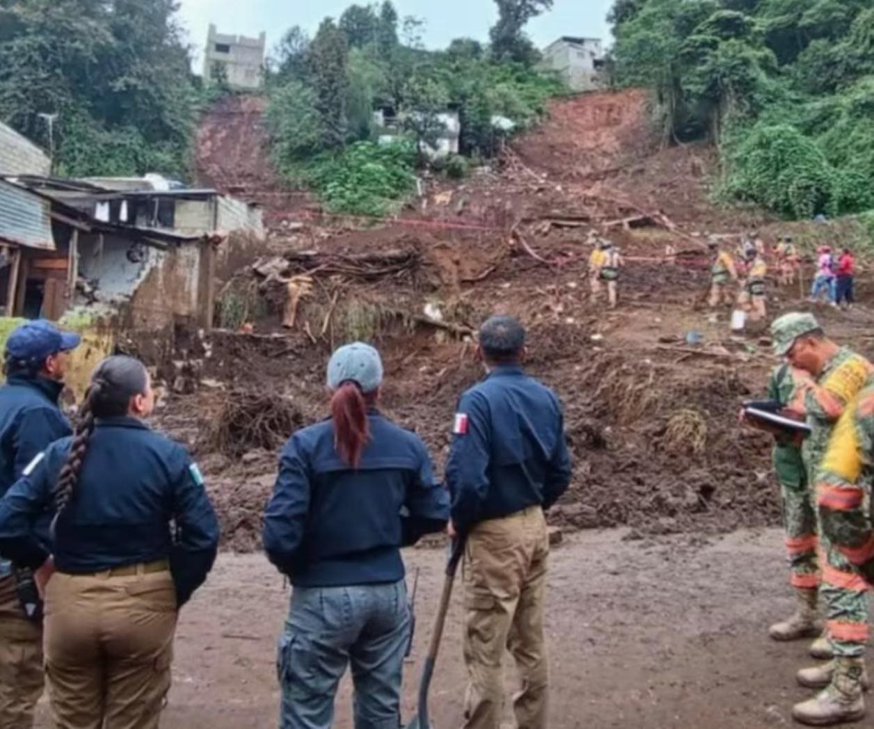 Puebla mantiene búsqueda de siete desaparecidos por lluvias