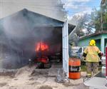 Consume incendio un taller de mofles