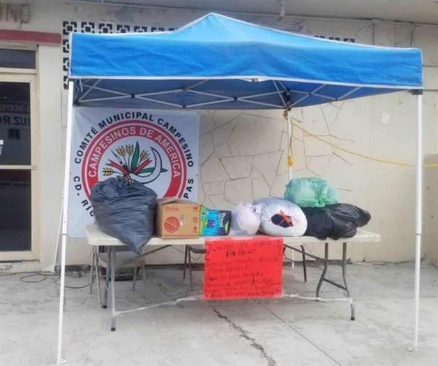 Instalan centro de acopio para veracruzanos