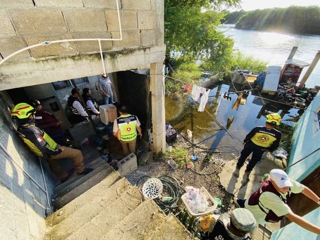 Con aviso a tiempo y se monitorea nivel del río Pánuco: Sheinbaum