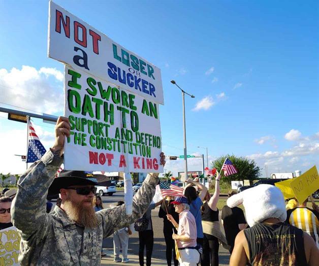 Arriban a McAllen protestas No Kings