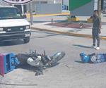 Motociclista lesionado al participar en un accidente