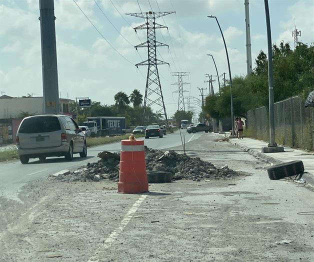 ¡Alerta! dejan ´trampa´ de tierra en avenida ¡Alerta! dejan ´trampa´ de tierra en avenida