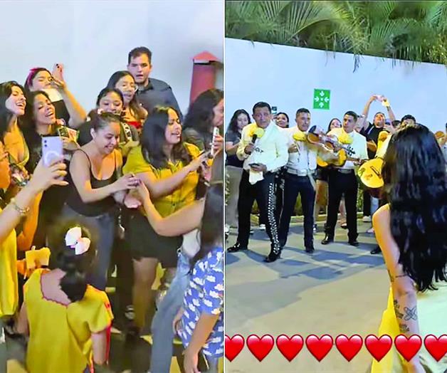 Sorprendida con mariachi en M&eacute;rida