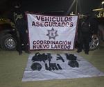 Agreden a Guardia Estatal en Nuevo Laredo; aseguran vehículo y armamento