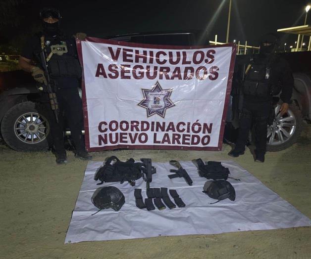 Agreden a Guardia Estatal en Nuevo Laredo; aseguran vehículo y armamento