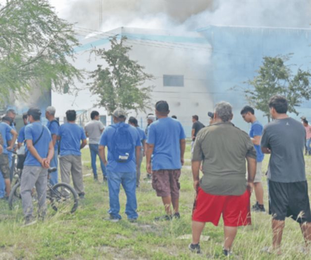Siniestro consume una maquiladora