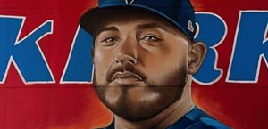 Alejandro Kirk es homenajeado en su natal Tijuana con mural Alejandro Kirk es homenajeado en su natal Tijuana con mural