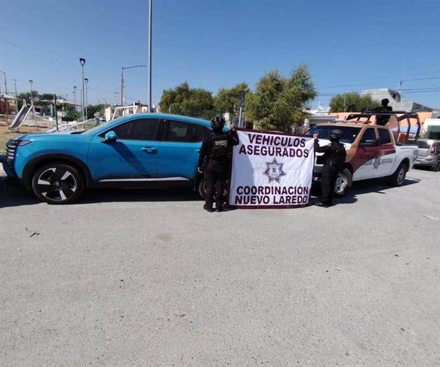 Guardia Estatal recupera camioneta con reporte de robo en Nuevo Laredo