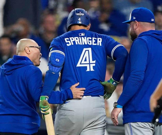 George Springer fuera de alineación de Azulejos para 4to juego de Serie Mundial contra Dodgers George Springer fuera de alineación de Azulejos para 4to juego de Serie Mundial contra Dodgers