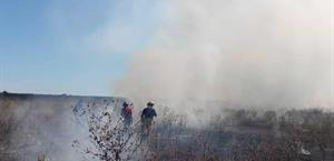 Se incendian pastizales en Cruillas, Tamaulipas Se incendian pastizales en Cruillas, Tamaulipas