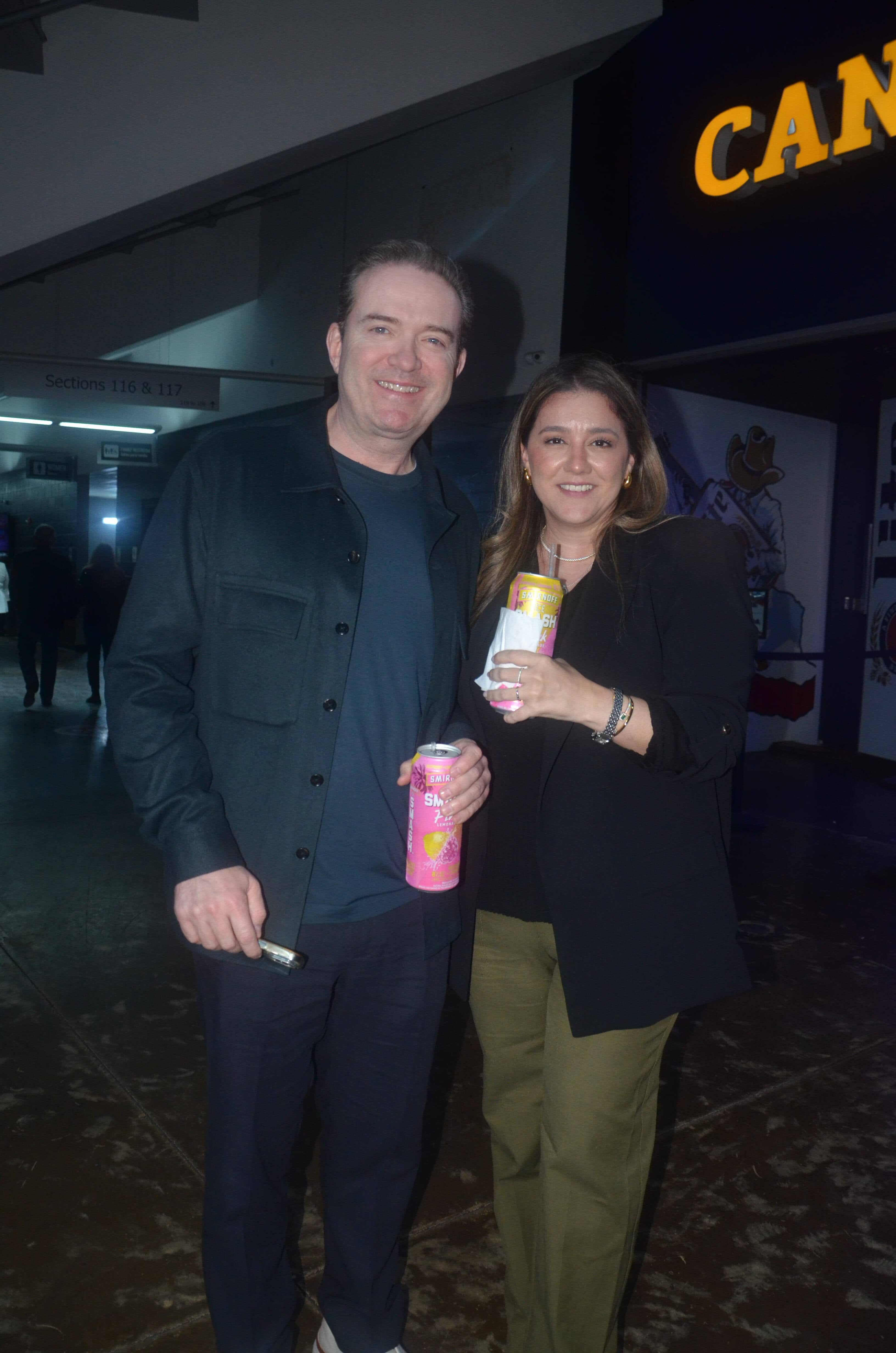 Momento íntimo durante el concierto de Napoleón