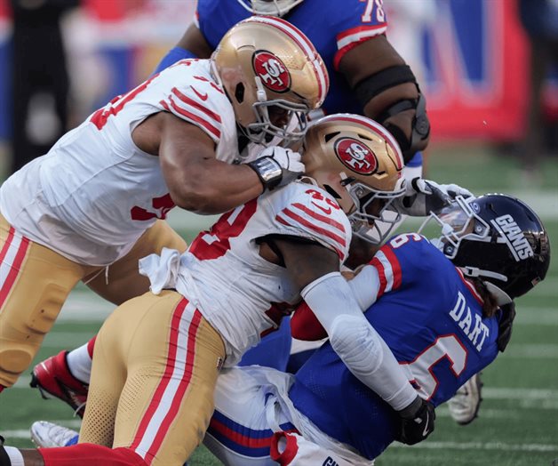 Dominan a Gigantes y pierden ante 49ers Dominan a Gigantes y pierden ante 49ers