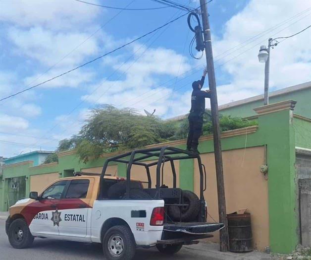Guardia Estatal asegura cámaras de vigilancia en Matamoros Guardia Estatal asegura cámaras de vigilancia en Matamoros