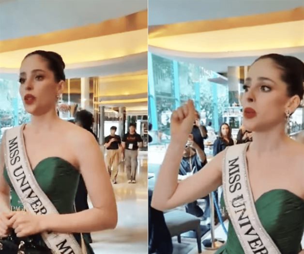 Fátima Bosch exhibe maltrato de directivo de Miss Universe Fátima Bosch exhibe maltrato de directivo de Miss Universe
