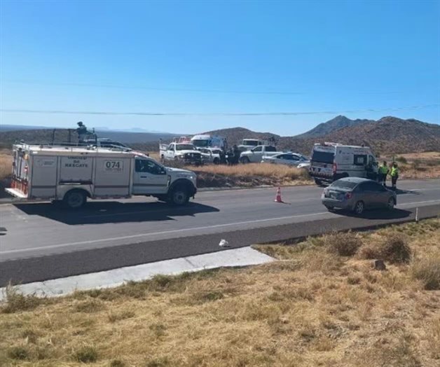 Accidente carretero deja 6 migrantes muertos en Chihuahua Accidente carretero deja 6 migrantes muertos en Chihuahua