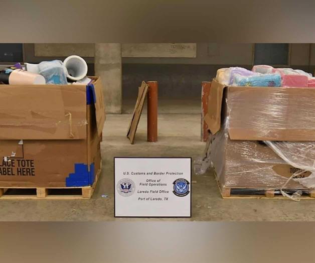 Aseguran ´cristal´ de 16 mdd en Laredo Aseguran ´cristal´ de 16 mdd en Laredo