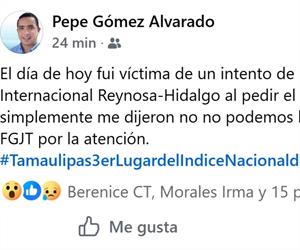 Reporta intento de  plagio miembro de directiva del PAN