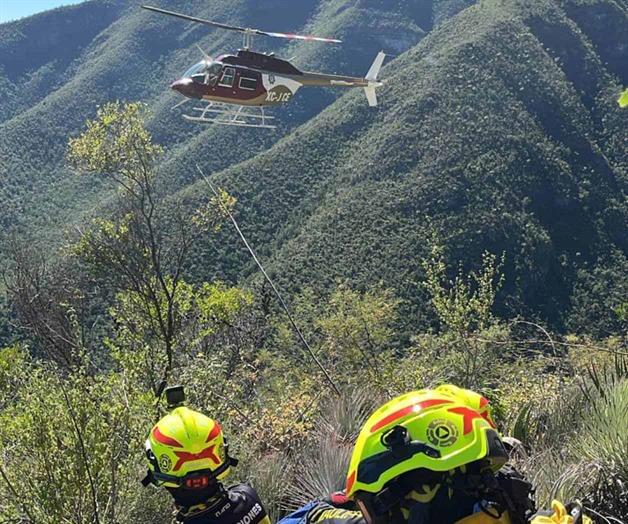 Lo rescatan en helicóptero Lo rescatan en helicóptero