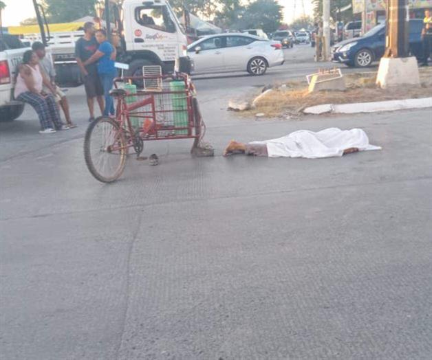 Muere al ser embestido en su triciclo