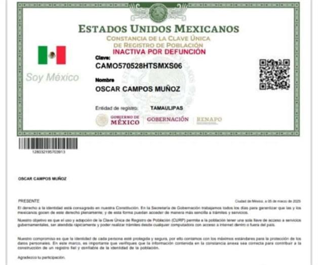 El Registro Civil en Reynosa mata por error ¡en el sistema!