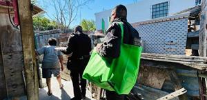 Se incendia casa de madera con dos adultos mayores al interior en Matamoros