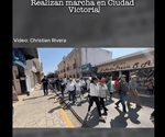 Realizan marcha en Ciudad Victoria