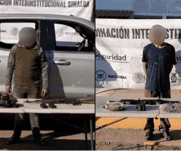 Capturan a hombres con armas automáticas en Navolato, Sinaloa Capturan a hombres con armas automáticas en Navolato, Sinaloa