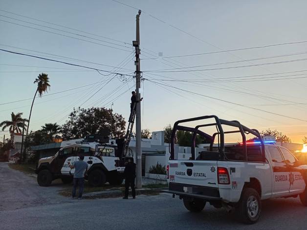 Guardia Estatal retira cámaras de vigilancia en Valle Hermoso Guardia Estatal retira cámaras de vigilancia en Valle Hermoso