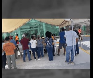 Largas filas en Banco del Bienestar