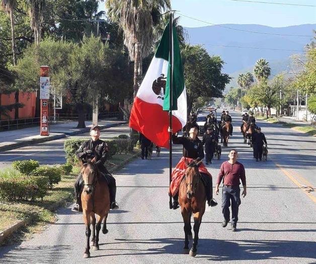 Guardia Estatal realiza prácticas para su participación en desfile revolucionario